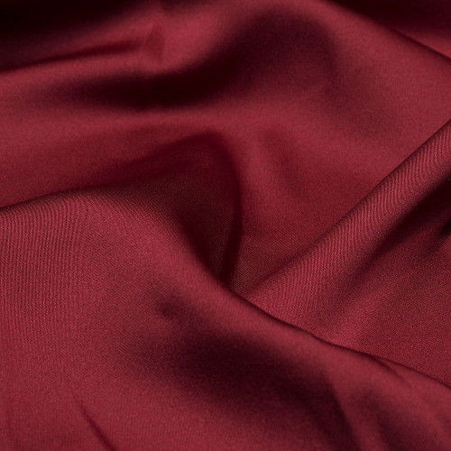 Bordo Asetat Saten Kumaş