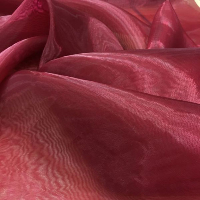 Bordo Organze Kumaş