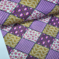 Patchwork Lila Raşel Kumaş