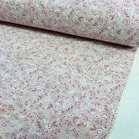 Pudra Penbe Çıtır Desen Poplin Kumaş
