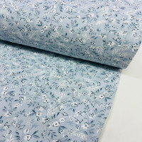 Mavi Çıtır Desen Poplin Kumaş