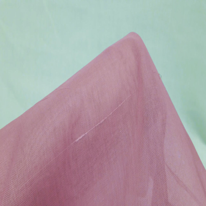 Pembe Düz Tülbent Kumaş