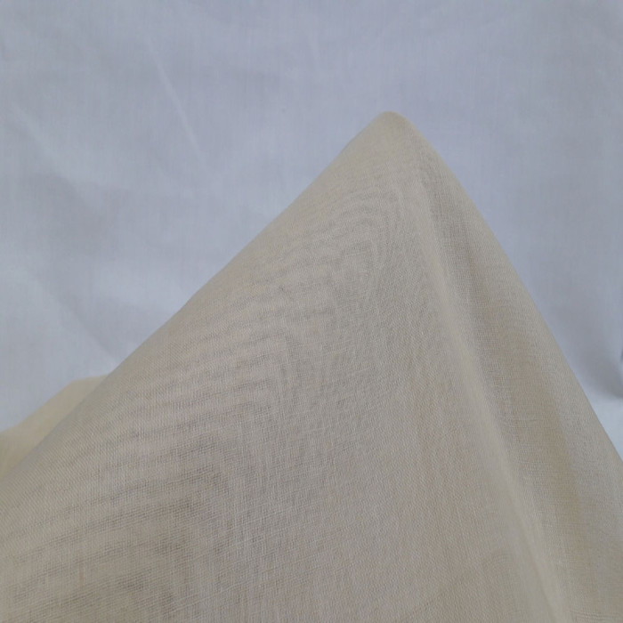 Açık Bej Düz Tülbent Kumaş