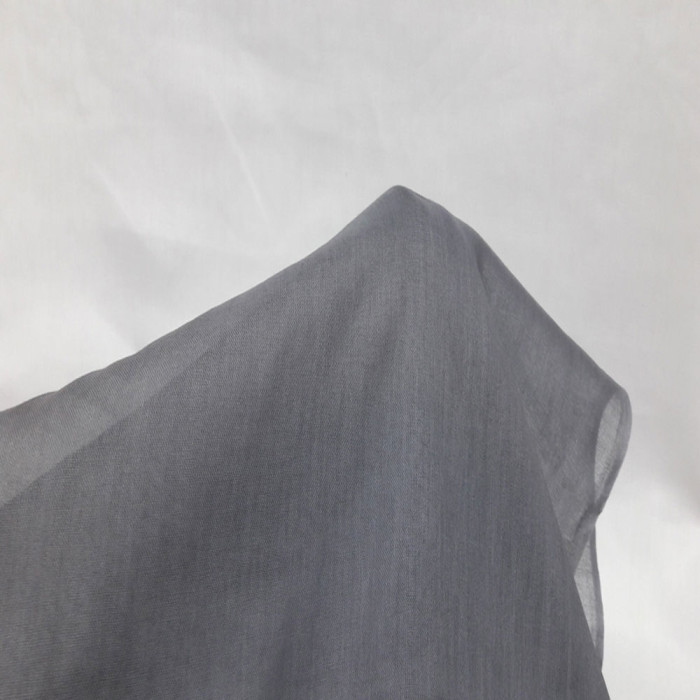 Gri Düz Tülbent Kumaş