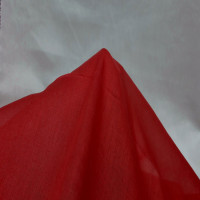 Kırmızı Düz Tülbent Kumaş