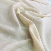 Ham Renk Düz Tülbent Kumaş