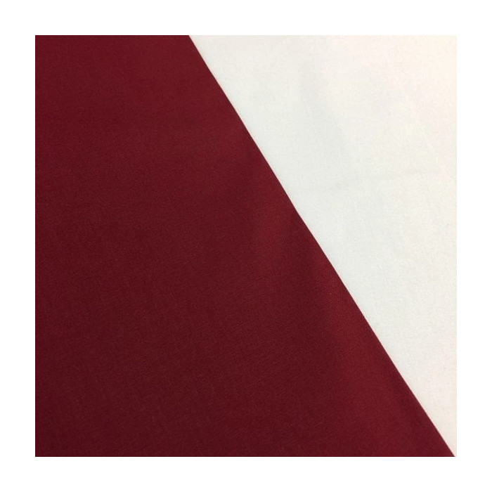 Bordo Poplin Kumaş