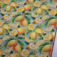 Limon Dijital Baskı Kumaş