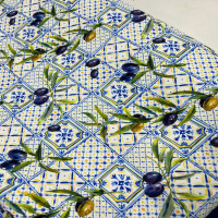 Patchwork Zeytin Dijital Baskı Kumaş